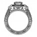 2.21 ct Ladies Princess Cut Diamond Engagement Ring In 14 Kt White Gold